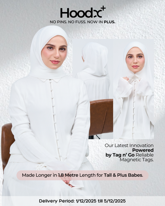 HoodX⁺Plus in Bridal White