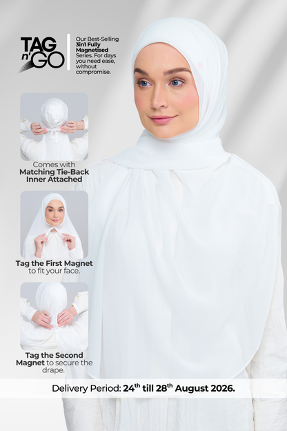 3IN1 Instant Faith Tag n' Go in Bridal White