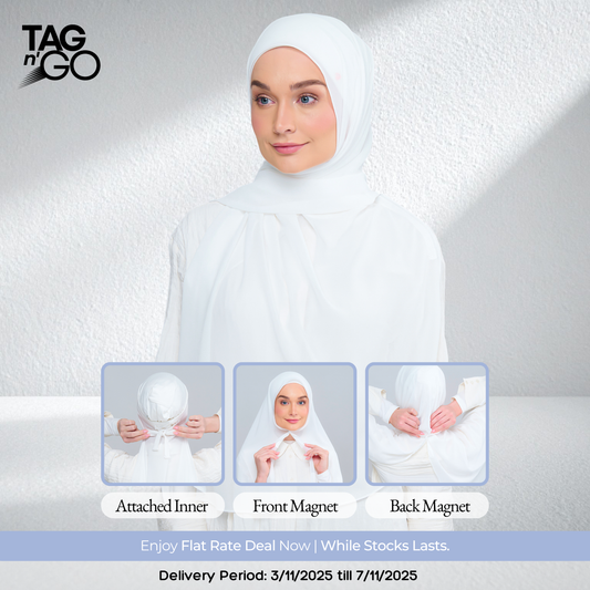 3IN1 Instant Faith Tag n' Go in Bridal White