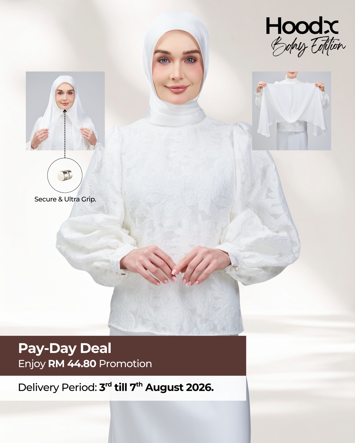 HoodX B.E in Bridal White