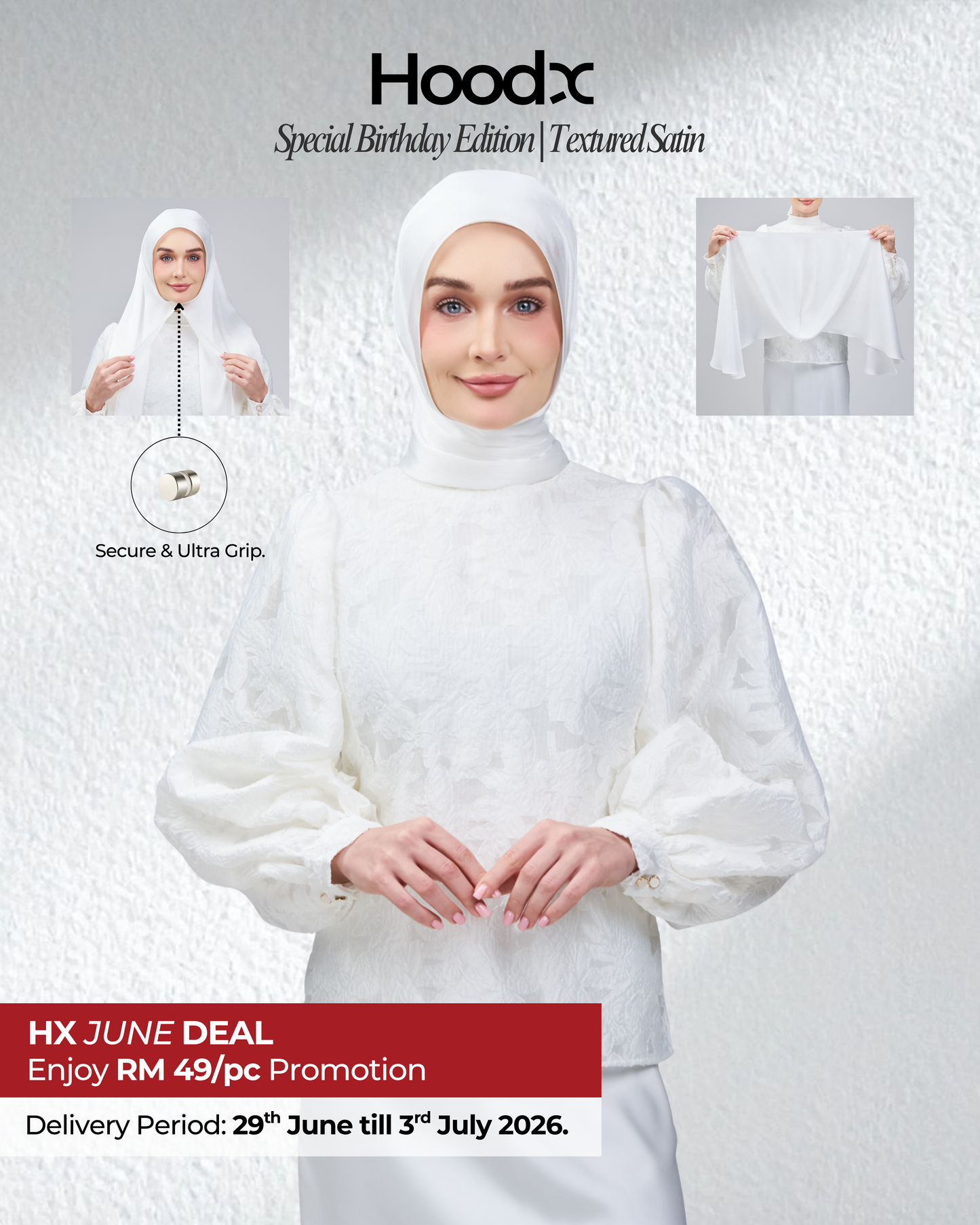 HoodX B.E in Bridal White