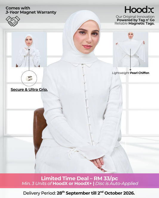 HoodX in Bridal White