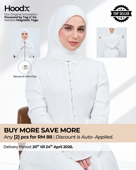 HoodX in Bridal White