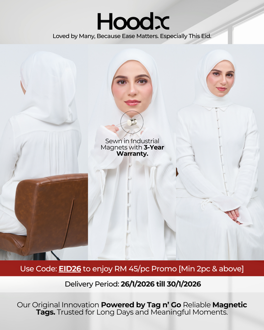 HoodX in Bridal White