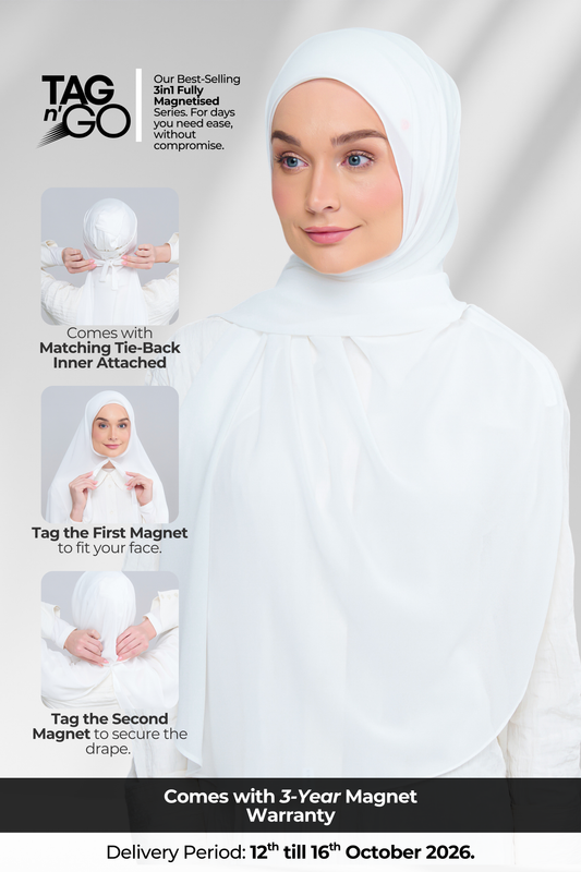 3IN1 Instant Faith Tag n' Go in Bridal White