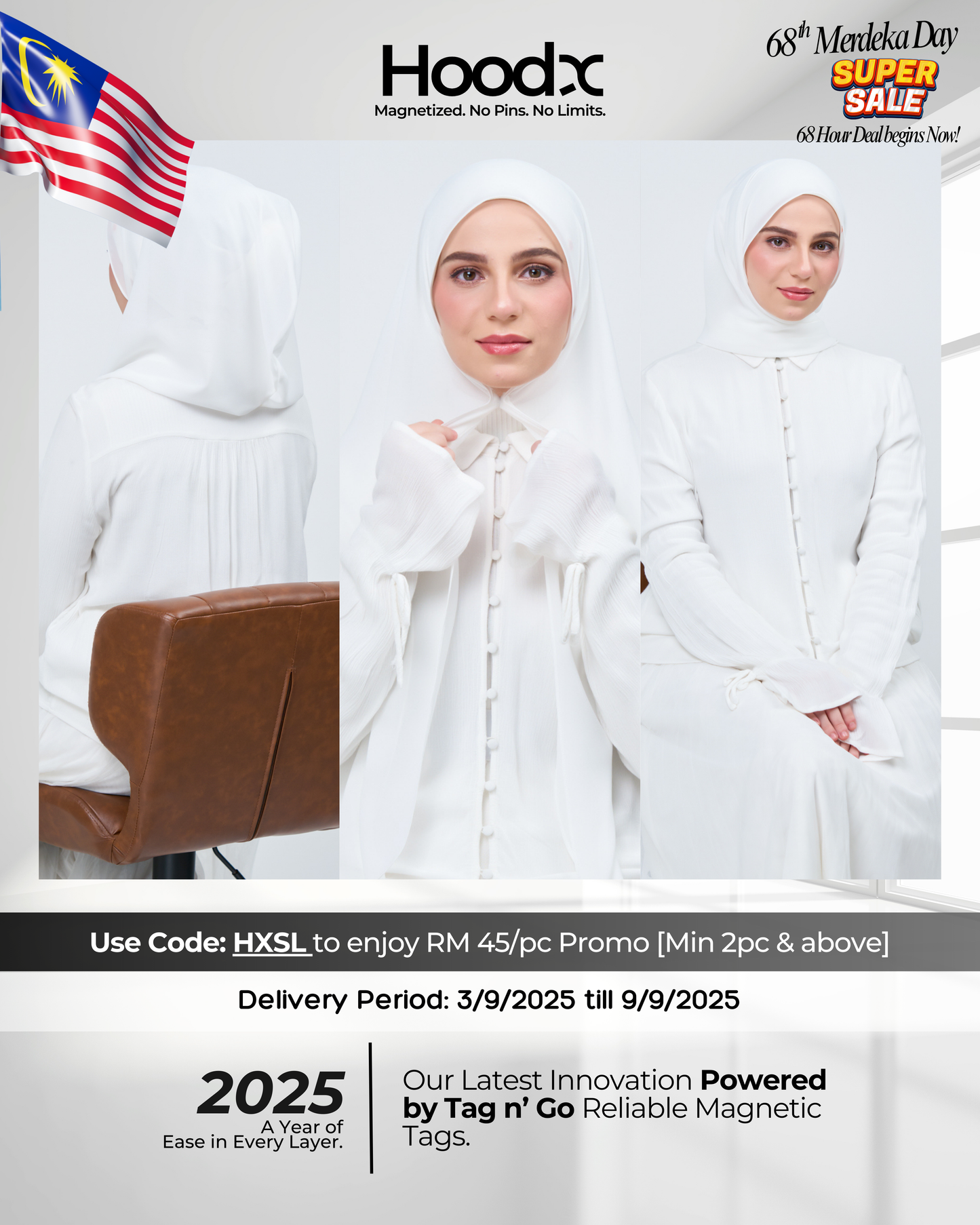 [★New] HoodX in Bridal White