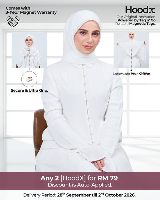 HoodX in Bridal White