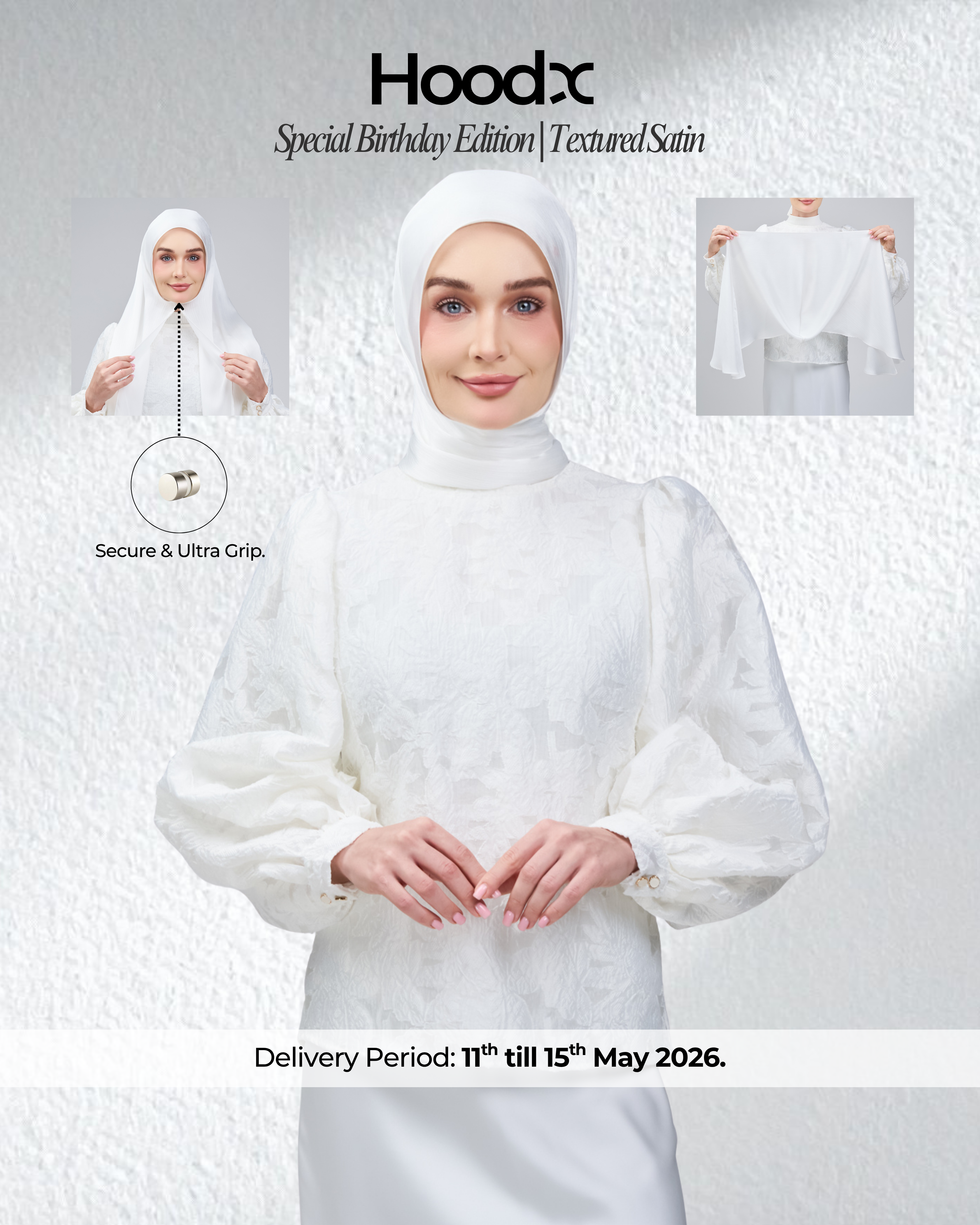 HoodX B.E in Bridal White