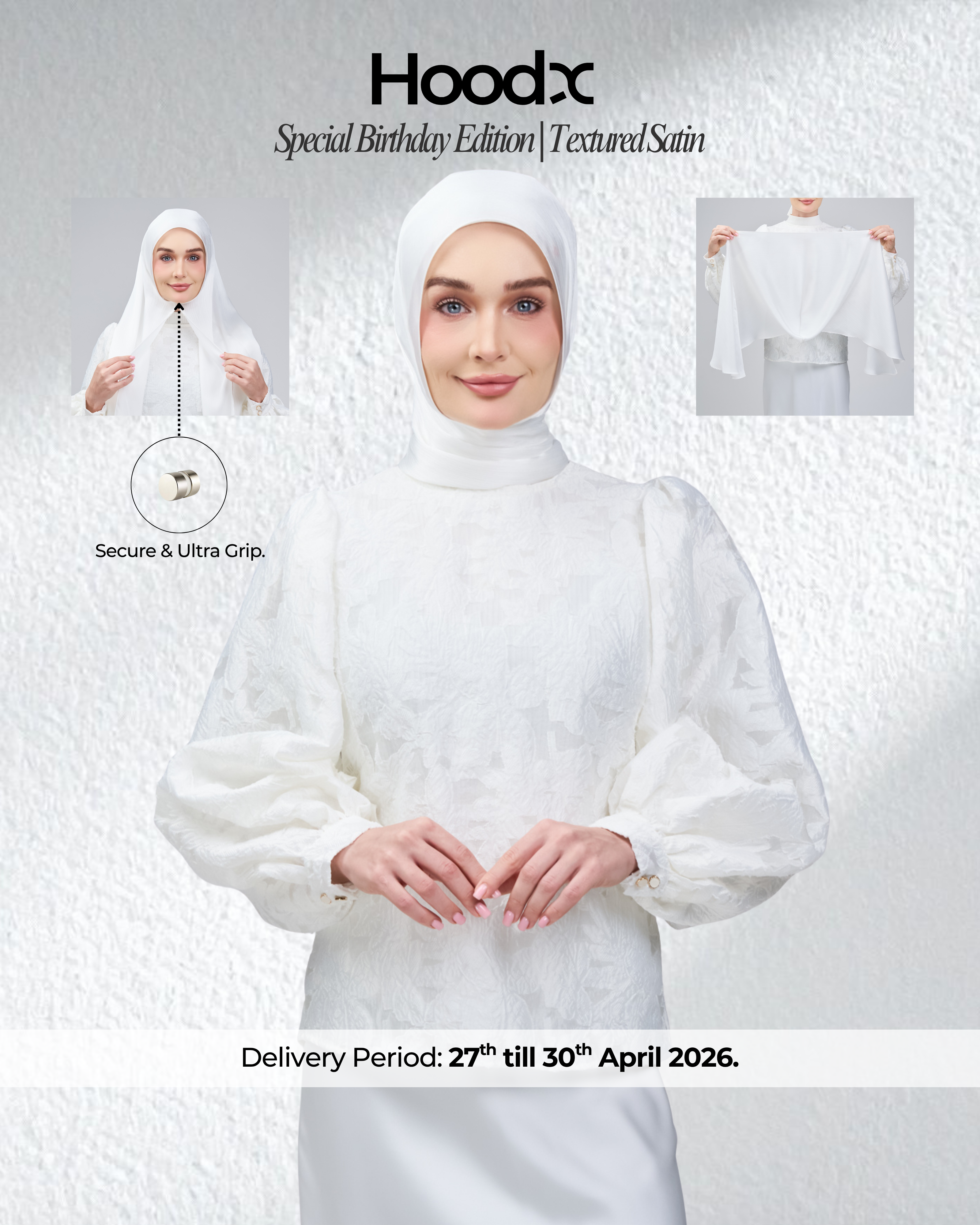 HoodX B.E in Bridal White