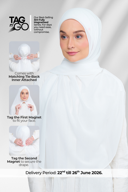3IN1 Instant Faith Tag n' Go in Bridal White