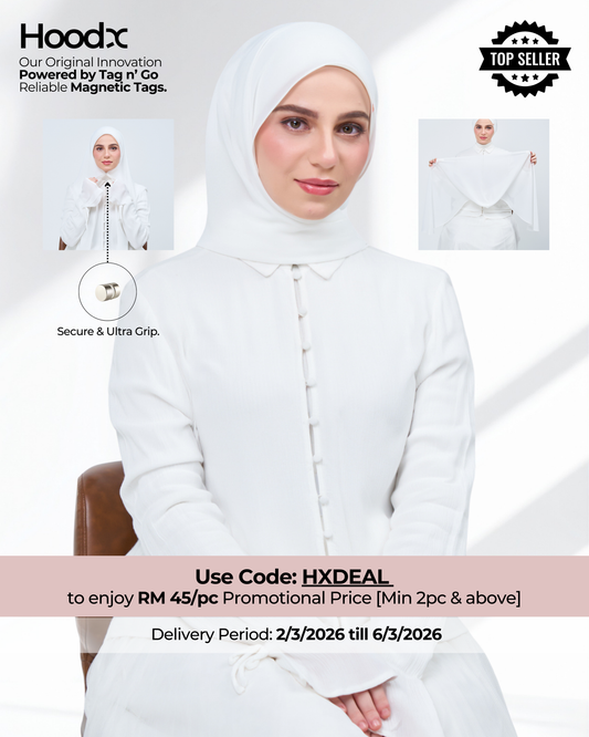 HoodX in Bridal White