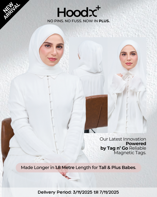 HoodX⁺Plus in Bridal White