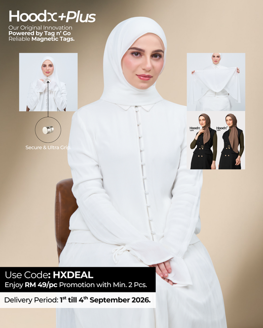 HoodX⁺Plus in Bridal White