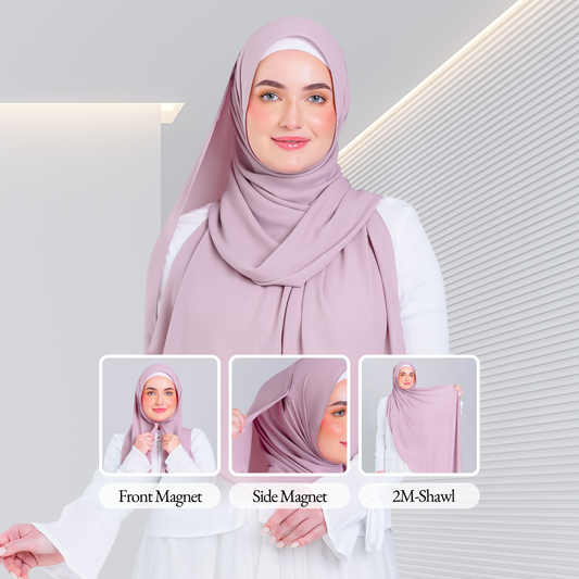 Tag n' Go Max [2M] | Premium Korean Chiffon in Blush Pink