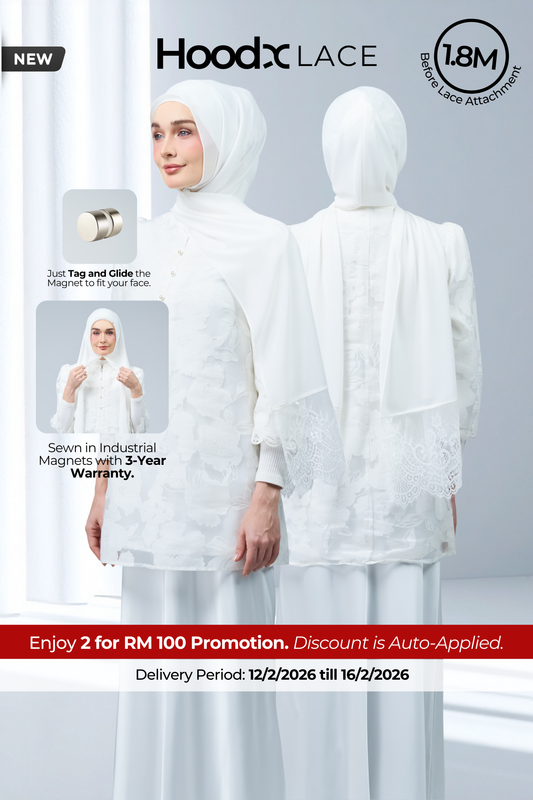 HoodX Lace in Pure White