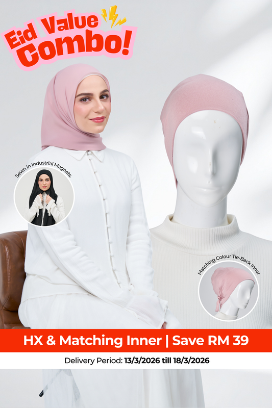 HoodX & Matching Inner Combo in Dusty Pink