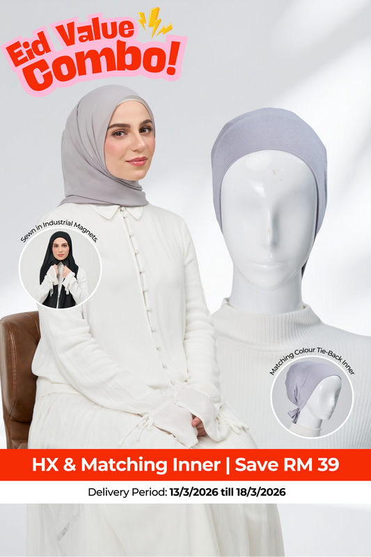 HoodX & Matching Inner Combo in Pewter