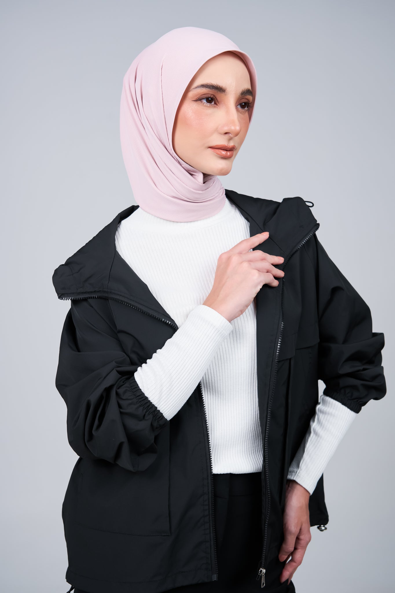 HoodX+ CloudFit in Nude Pink