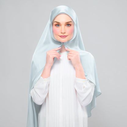 [As-Is] Instant Tag n' Go Shawl l Satin Silk in Caribbean Mint