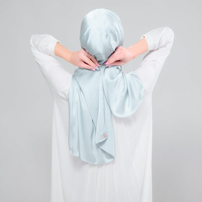 [As-Is] Instant Tag n' Go Shawl l Satin Silk in Caribbean Mint