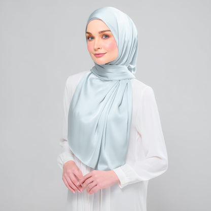 [As-Is] Instant Tag n' Go Shawl l Satin Silk in Caribbean Mint