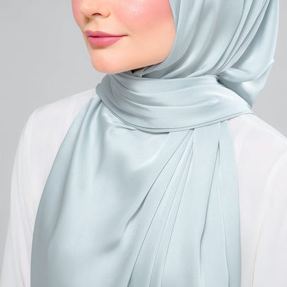 [As-Is] Instant Tag n' Go Shawl l Satin Silk in Caribbean Mint