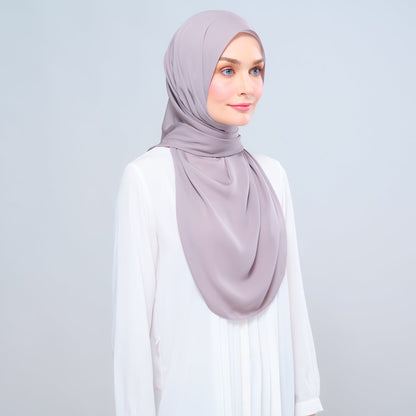 [As-Is] Instant Tag n' Go Shawl l Chiffon Silk in Ash Taupe