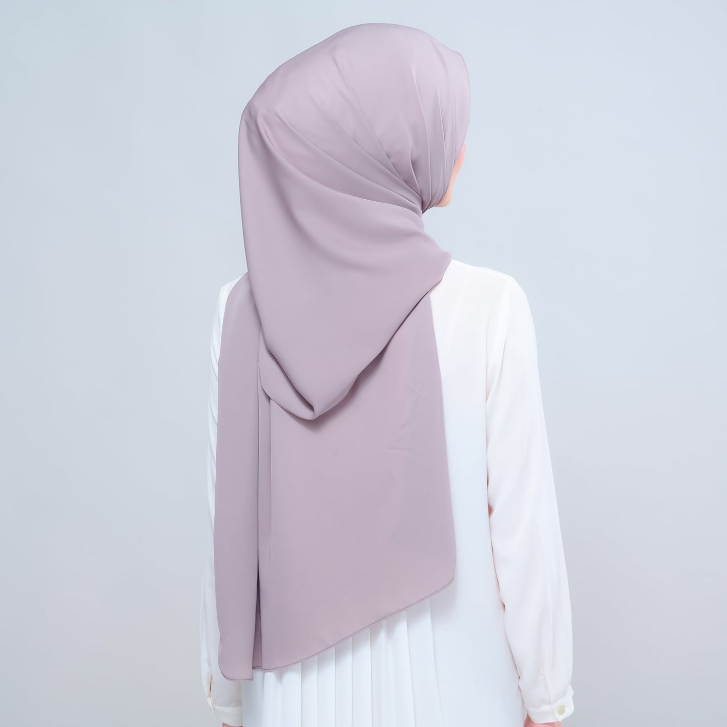 [As-Is] Instant Tag n' Go Shawl l Chiffon Silk in Ash Taupe