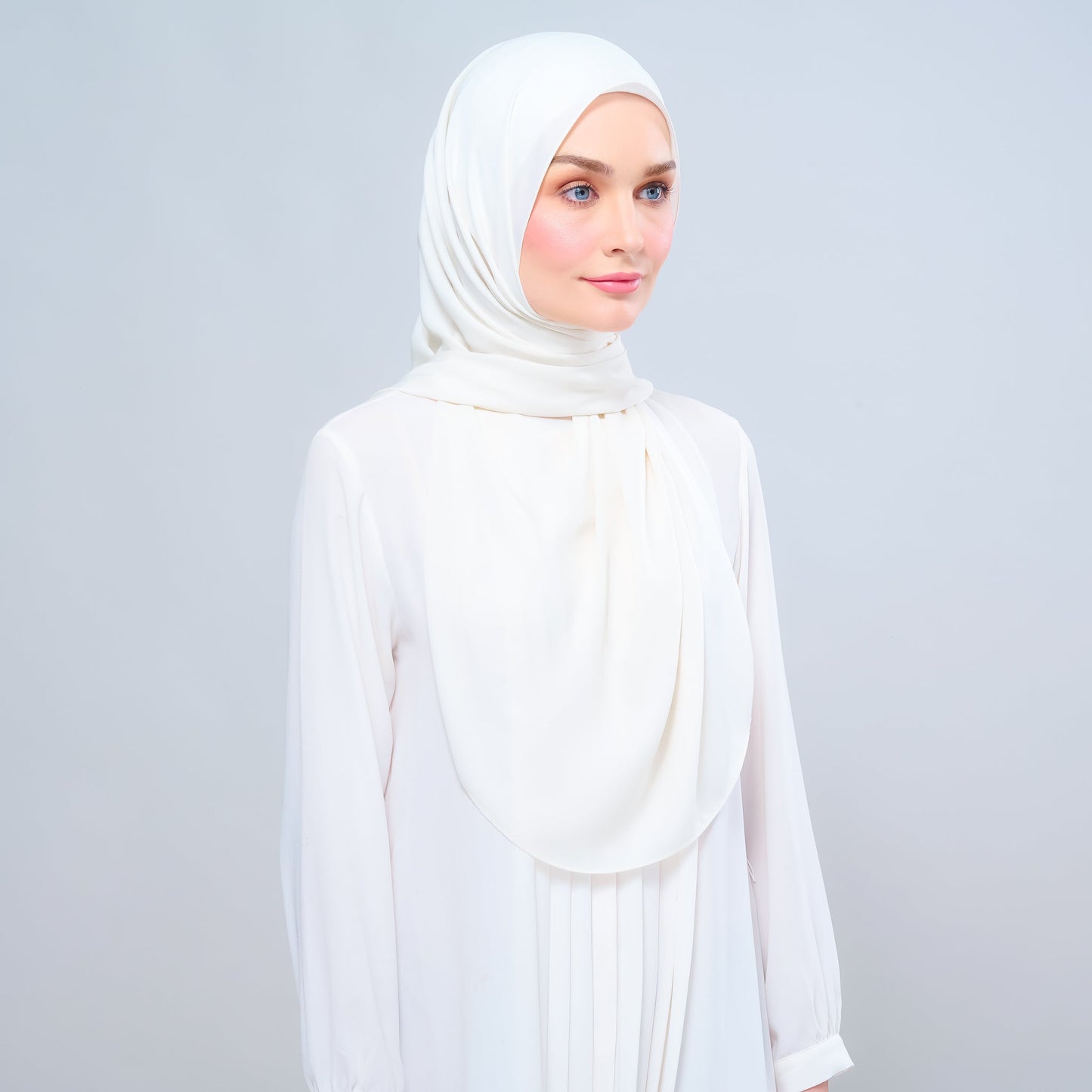 [As-Is] Instant Tag n' Go Shawl l Chiffon Silk in Buttercream
