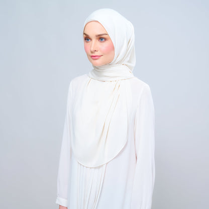 [As-Is] Instant Tag n' Go Shawl l Chiffon Silk in Buttercream