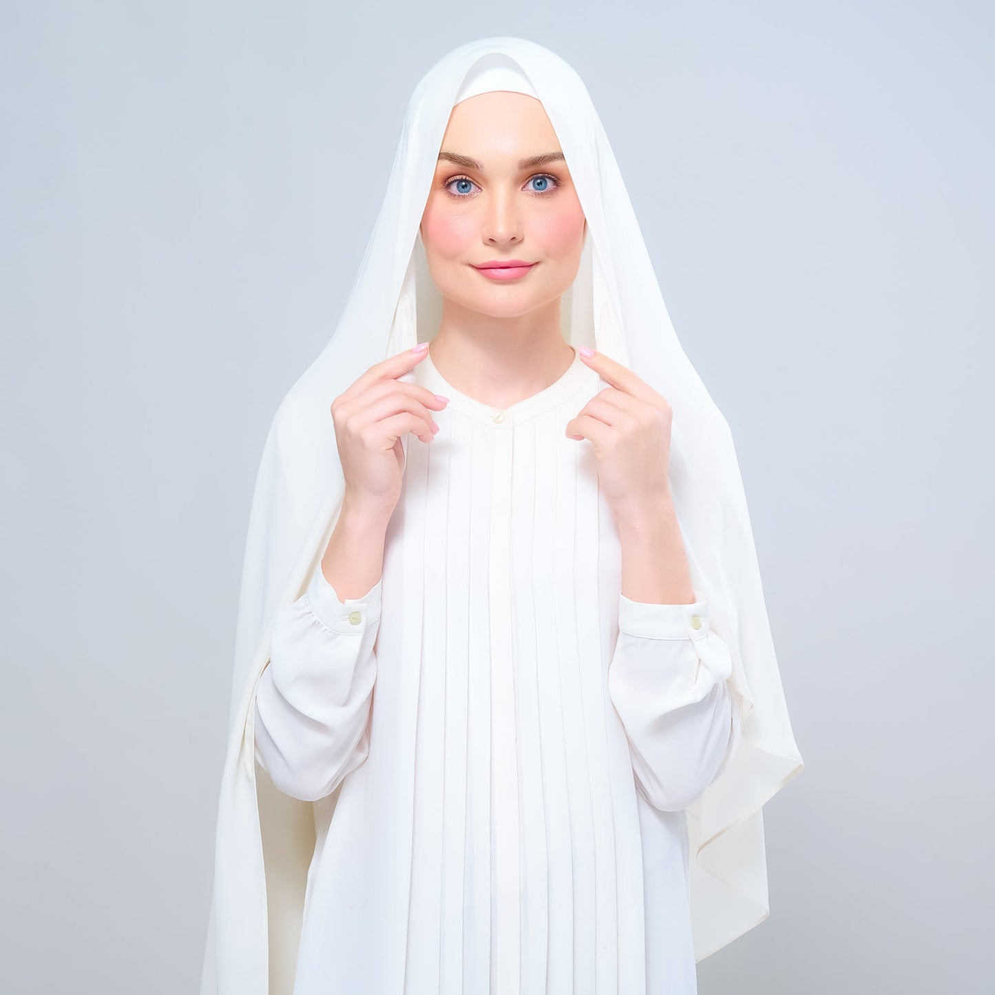 [As-Is] Instant Tag n' Go Shawl l Chiffon Silk in Buttercream