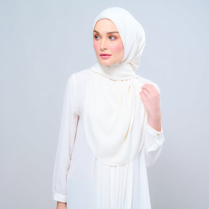 [As-Is] Instant Tag n' Go Shawl l Chiffon Silk in Buttercream