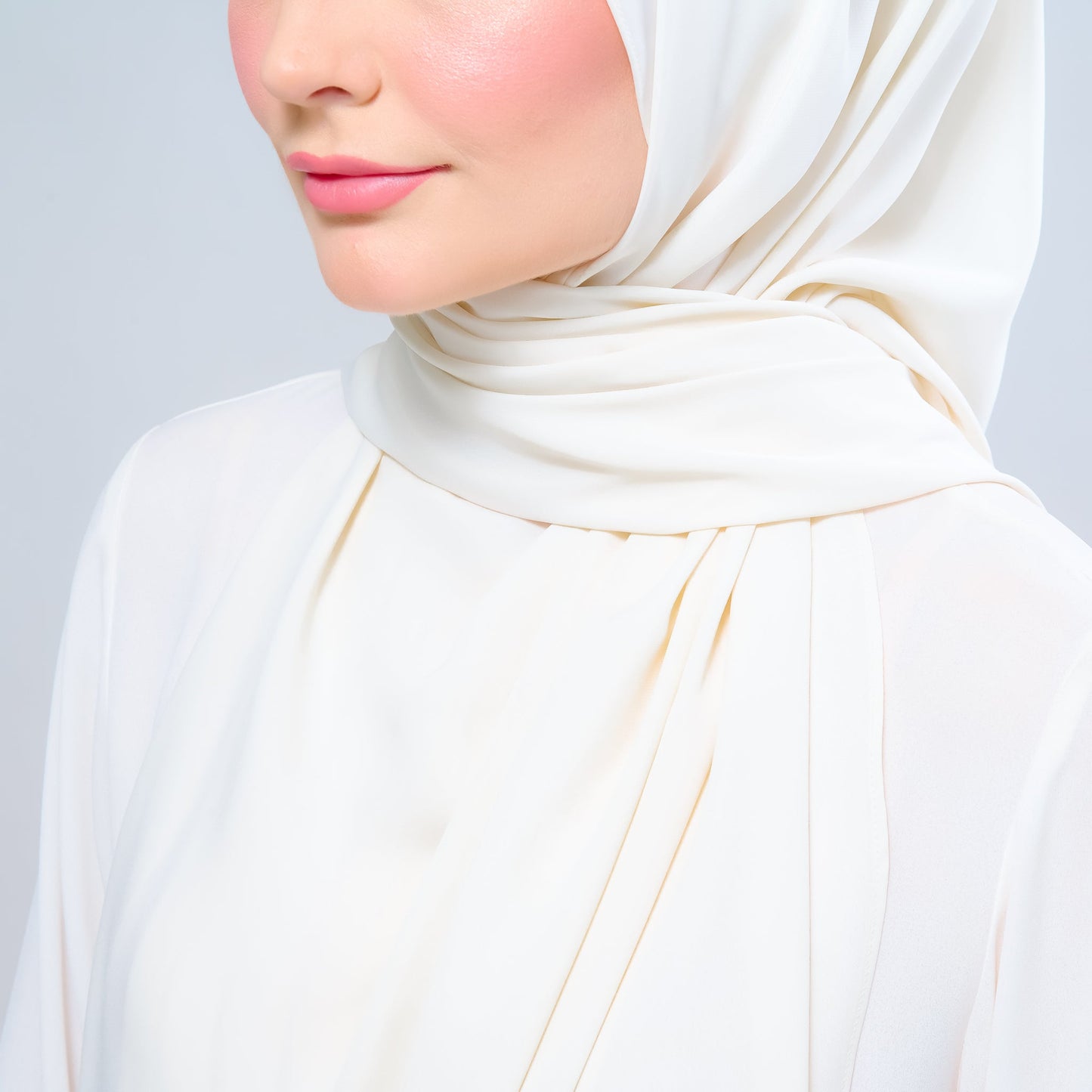 [As-Is] Instant Tag n' Go Shawl l Chiffon Silk in Buttercream