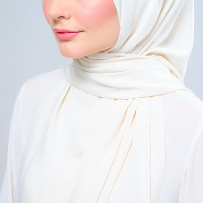 [As-Is] Instant Tag n' Go Shawl l Chiffon Silk in Buttercream