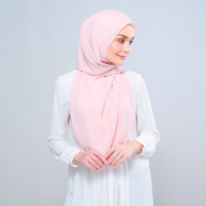 [As-Is] Instant Tag n' Go Shawl l Chiffon Silk in Dusty Rose
