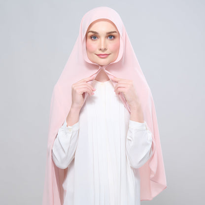 [As-Is] Instant Tag n' Go Shawl l Chiffon Silk in Dusty Rose