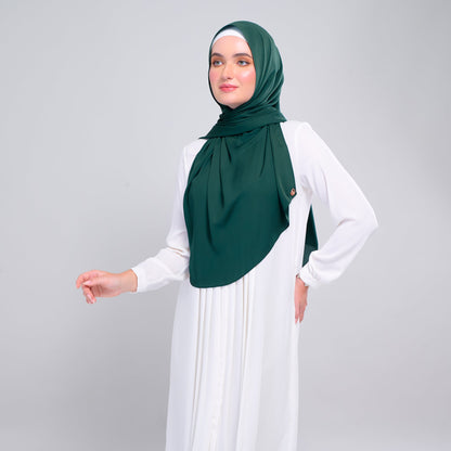 [As-Is] Instant Tag n' Go Shawl l Chiffon Silk in Emerald Green