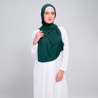 [As-Is] Instant Tag n' Go Shawl l Chiffon Silk in Emerald Green