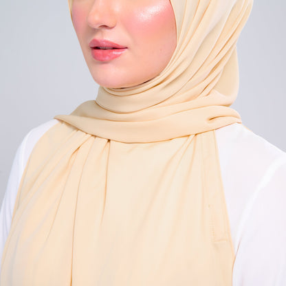 [As-Is] Instant Tag n' Go Shawl l Chiffon Silk in Light Daffodil