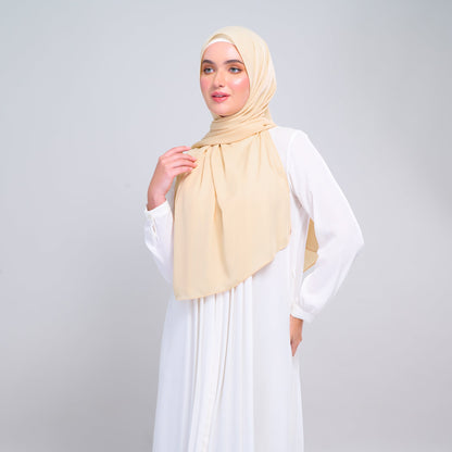 [As-Is] Instant Tag n' Go Shawl l Chiffon Silk in Light Daffodil