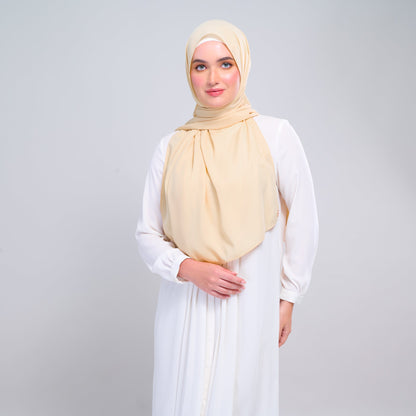 [As-Is] Instant Tag n' Go Shawl l Chiffon Silk in Light Daffodil