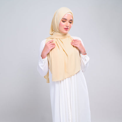 [As-Is] Instant Tag n' Go Shawl l Chiffon Silk in Light Daffodil