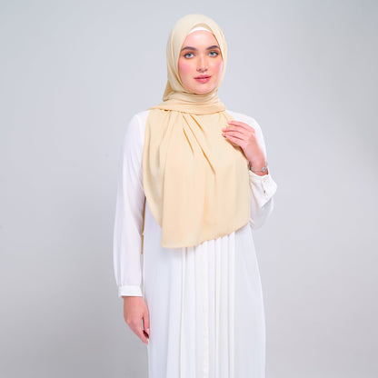 [As-Is] Instant Tag n' Go Shawl l Chiffon Silk in Light Daffodil