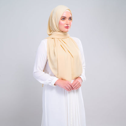 [As-Is] Instant Tag n' Go Shawl l Chiffon Silk in Light Daffodil
