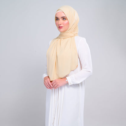 [As-Is] Instant Tag n' Go Shawl l Chiffon Silk in Light Daffodil