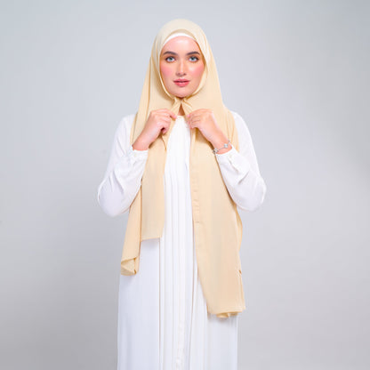 [As-Is] Instant Tag n' Go Shawl l Chiffon Silk in Light Daffodil