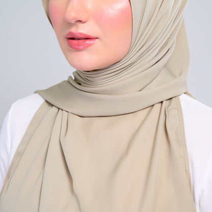 [As-Is] Instant Tag n' Go Shawl l Chiffon Silk in Light Moss