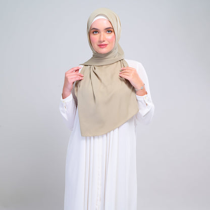 [As-Is] Instant Tag n' Go Shawl l Chiffon Silk in Light Moss