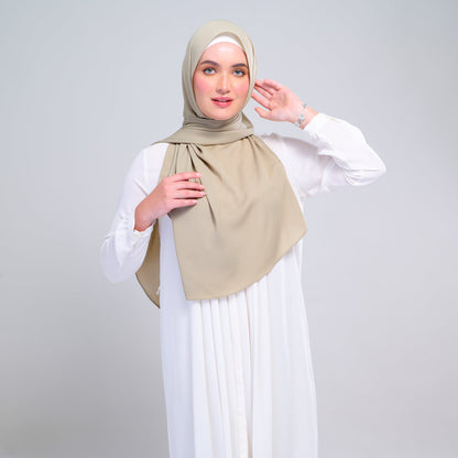 [As-Is] Instant Tag n' Go Shawl l Chiffon Silk in Light Moss