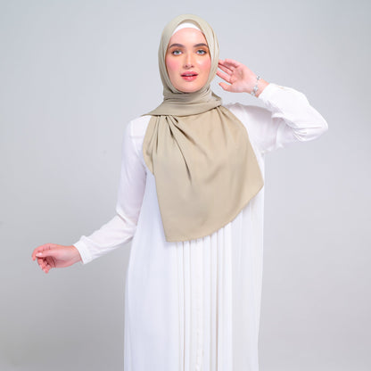 [As-Is] Instant Tag n' Go Shawl l Chiffon Silk in Light Moss